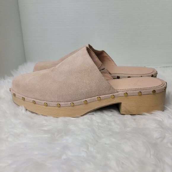 J.Crew Dakota Women's Studded Clogs Size 11  Mauve Blush BJ797 Shoes Like New - Picture 3 of 11